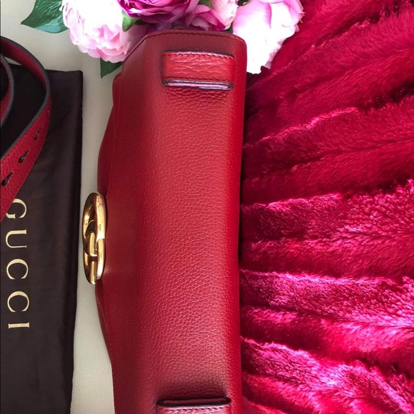 ❤️❤️SOLD❤️❤️Gucci GG marmont Borsa red leather shoulder bag - Picture 4 of 17